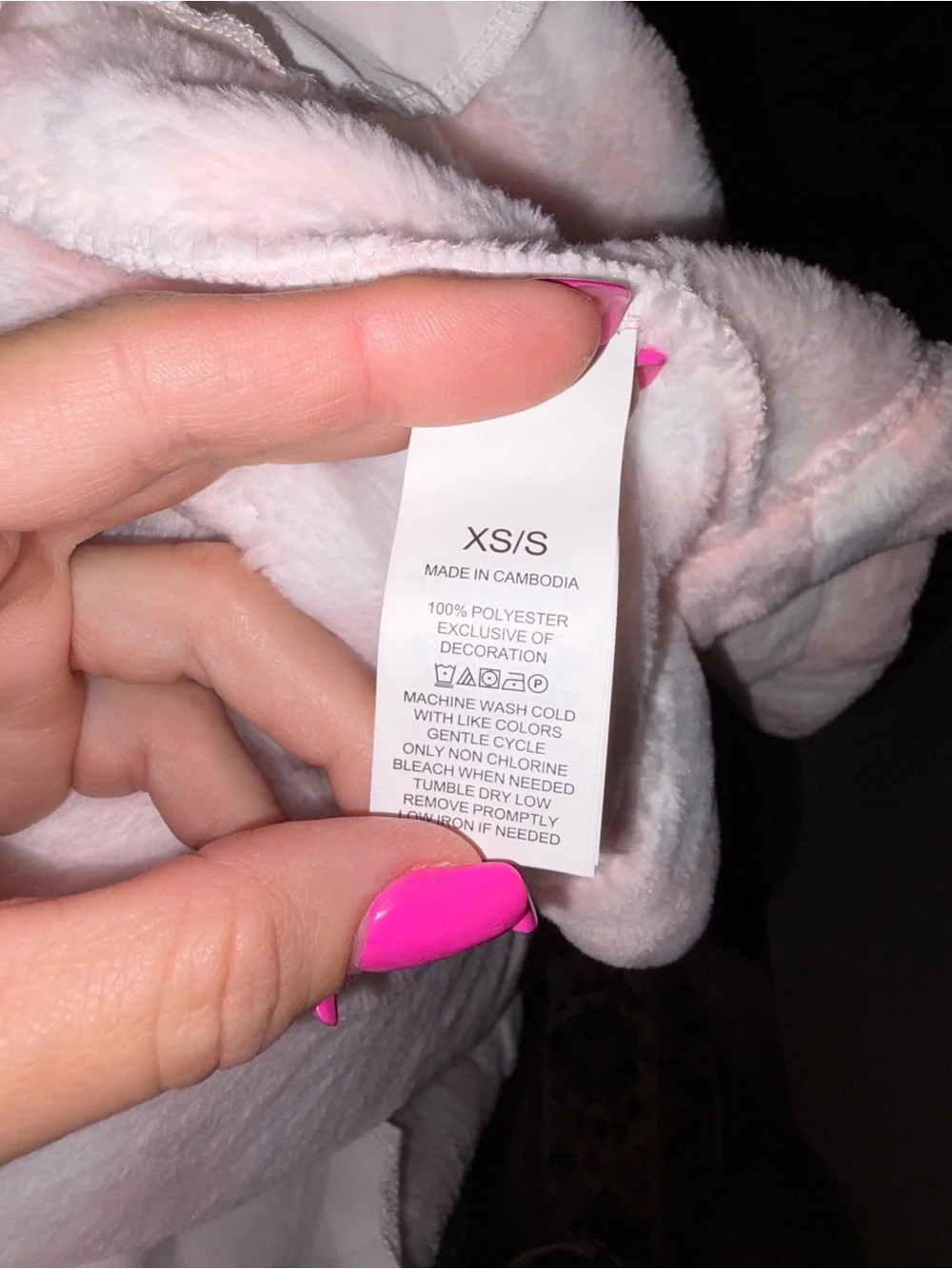 Nwt Kate Spade New York Plush Fleece Robe Pink White Polka Dot